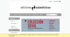 Desktop Screenshot of edicionesasimetricas.com